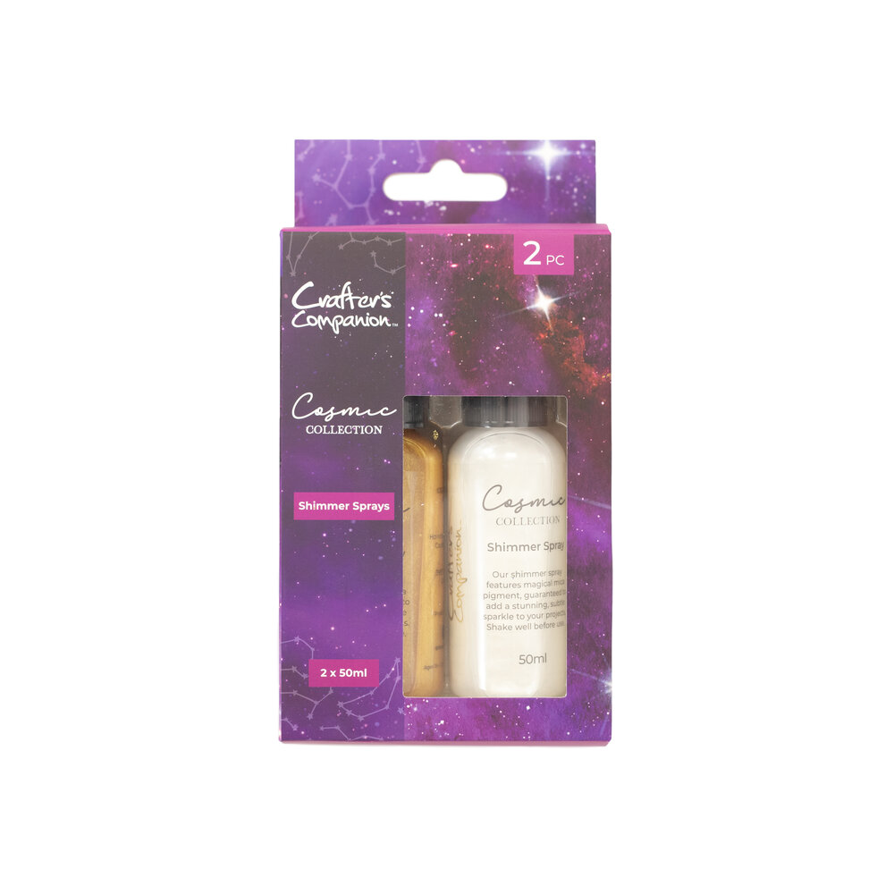 Crafter's Companion Cosmic Collection Shimmer Sprays (2pcs) (COS-SHISP) (DISCONTINUED) Crafter's Companion Cosmic Collection Shimmer Sprays (2pcs) (COS-SHISP) (DISCONTINUED)
