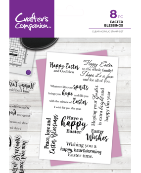 Crafter's Companion Easter Blessings 6x4 Inch Clear Stamps (8pcs) (CC-CA-ST-EABL) (DISCONTINUED) Crafter's Companion Easter Blessings 6x4 Inch Clear Stamps (8pcs) (CC-CA-ST-EABL) (DISCONTINUED)