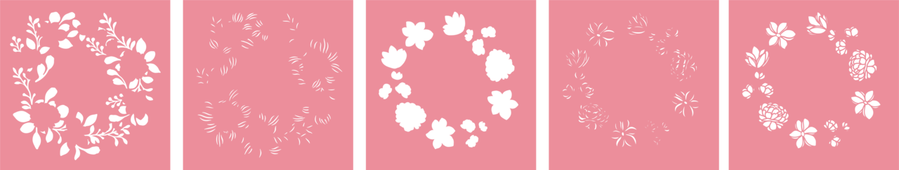 Crafter's Companion Floral Elegance Layering Stencil Floral Wreath (S-FE-STEN5-FLWR) (DISCONTINUED)