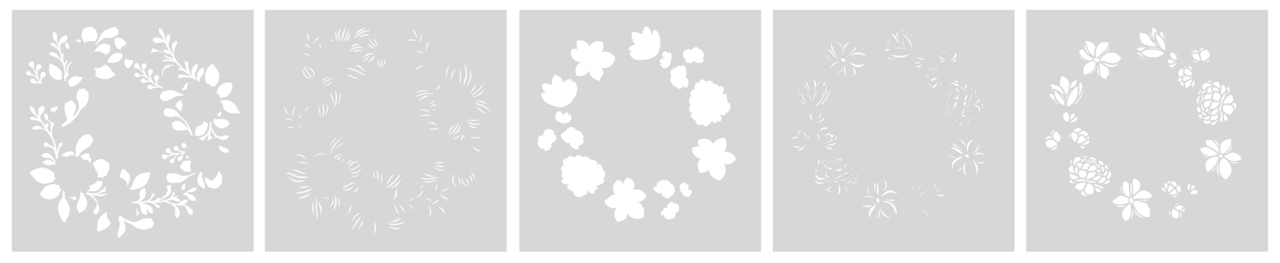 Crafter's Companion Floral Elegance Layering Stencil Floral Wreath (S-FE-STEN5-FLWR) (DISCONTINUED)