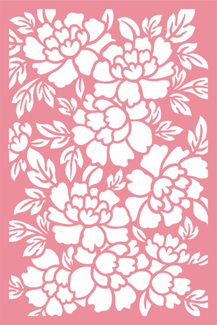 Crafter's Companion Floral Elegance Stencil Perfect Peonies (S-FE-STEN4-PEPE) (DISCONTINUED)