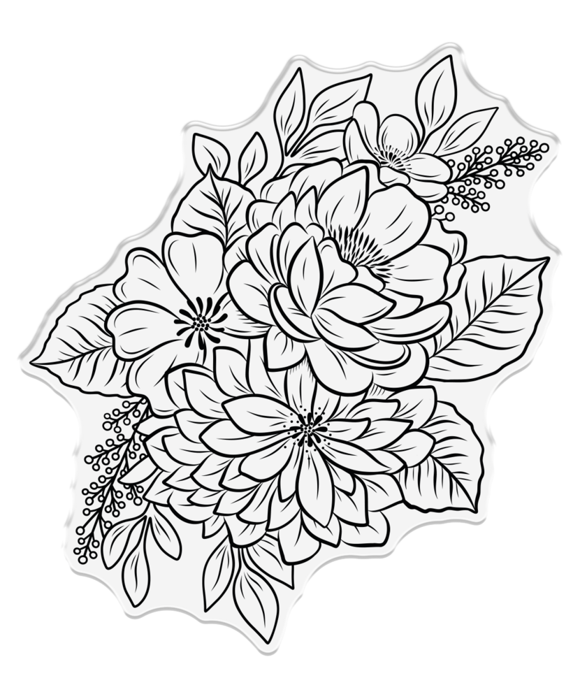 Crafter's Companion Floral Elegance Stamp & Die Spring Bouquet (S-FE-STD-SPBO) (DISCONTINUED)