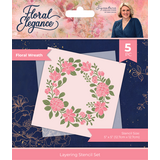 Crafter's Companion Floral Elegance Layering Stencil Floral Wreath (S-FE-STEN5-FLWR) (DISCONTINUED)