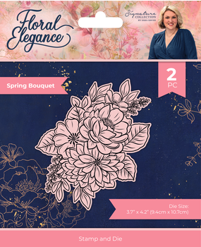 Crafter's Companion Floral Elegance Stamp & Die Spring Bouquet (S-FE-STD-SPBO) (DISCONTINUED)