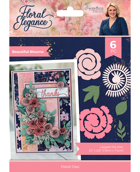 Crafter's Companion Floral Elegance Metal Die Beautiful Blooms (S-FE-MD-BEBO) (DISCONTINUED)
