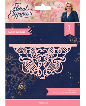 Crafter's Companion Floral Elegance Metal Die Luxurious Lace (S-FE-MD-LULA) (DISCONTINUED)