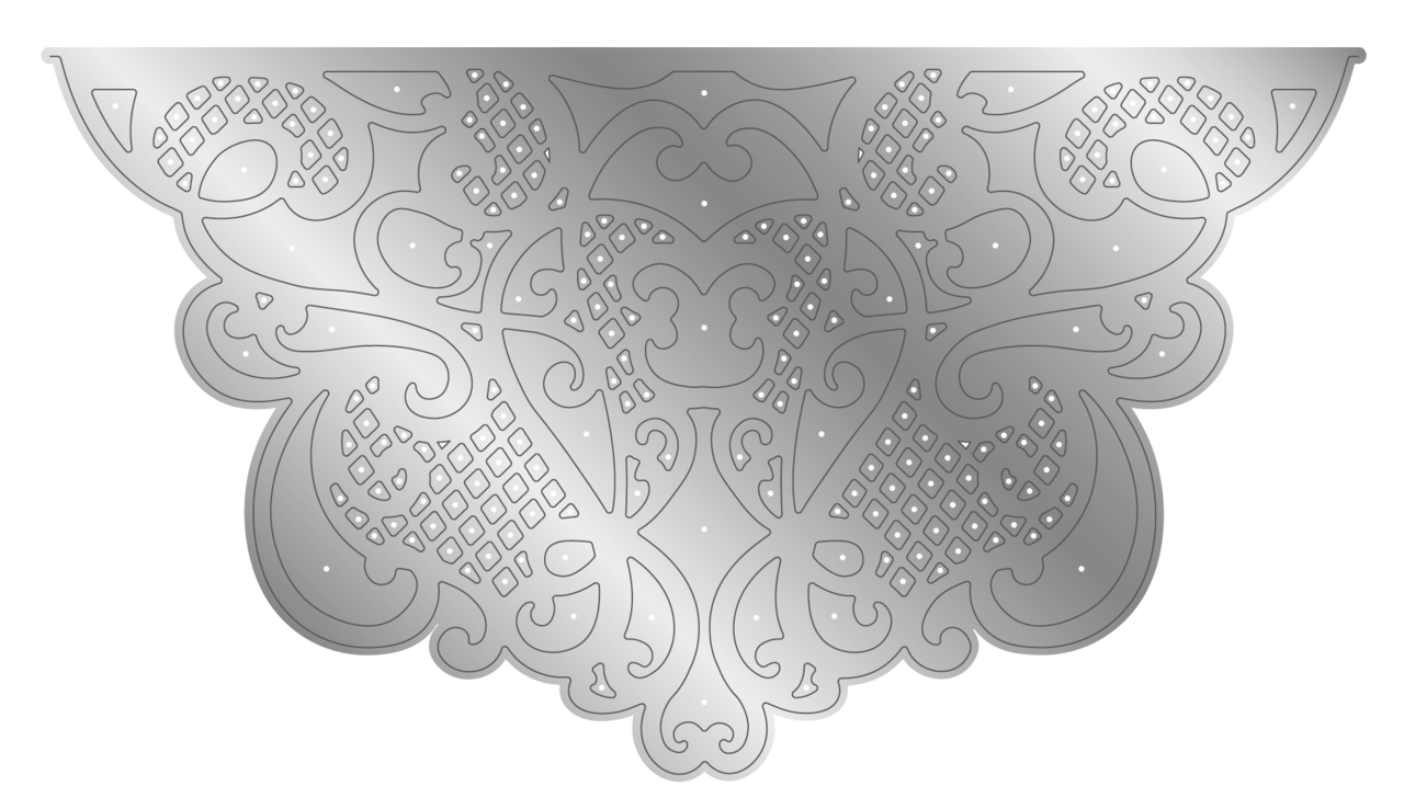 Crafter's Companion Floral Elegance Metal Die Luxurious Lace (S-FE-MD-LULA) (DISCONTINUED)