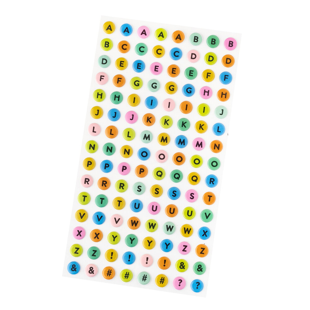 American Crafts Coast-to-Coast Stickers Puffy Alpha (120pcs) (34025933) (OUTLET)