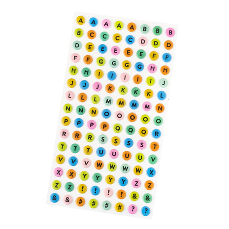 American Crafts Coast-to-Coast Stickers Puffy Alpha (120pcs) (34025933) (OUTLET)
