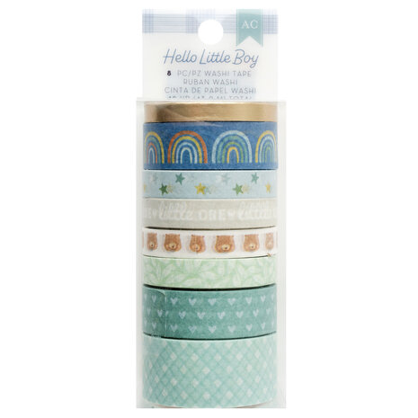 American Crafts Hello Little Boy Washi Tape Spools (8pcs) (34030019) (OUTLET)
