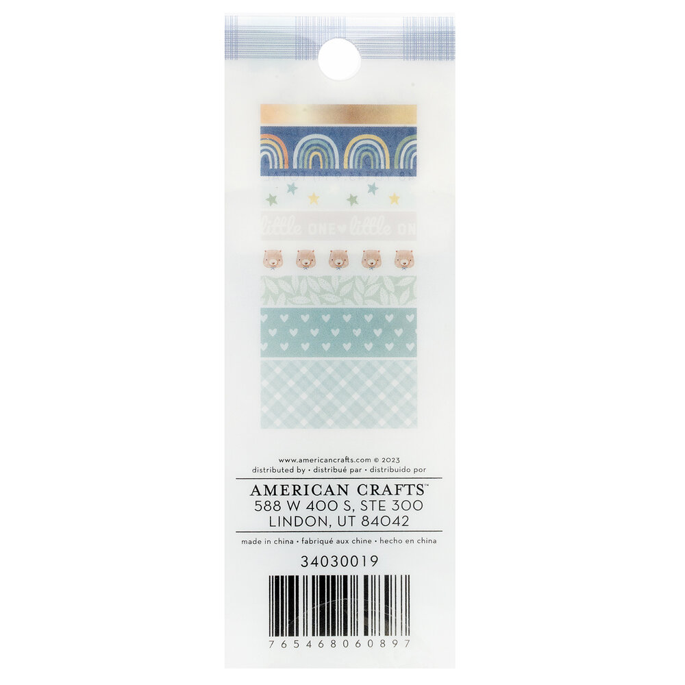American Crafts Hello Little Boy Washi Tape Spools (8pcs) (34030019) (OUTLET)