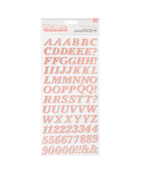 American Crafts Hello Little Girl Thickers Alpha Foam (216pcs) (34030043) (OUTLET)