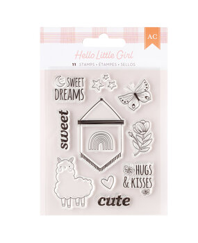American Crafts Hello Little Girl Ink Pads (4pcs) (34030051) (OUTLET)