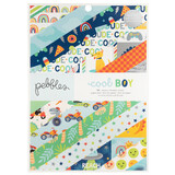 American Crafts Pebbles Cool Boy 6x8 Inch Paper Pad Silver Foil (36 Sheets) (34027636) (OUTLET)