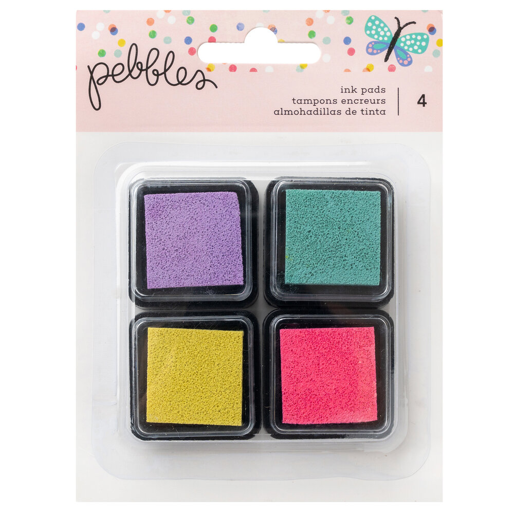 American Crafts Pebbles Cool Girl Ink Pads (4pcs) (34027674) (OUTLET)