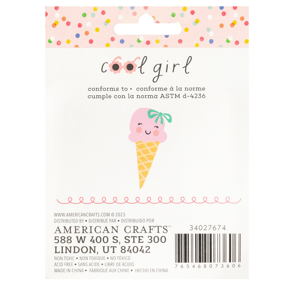 American Crafts Pebbles Cool Girl Ink Pads (4pcs) (34027674) (OUTLET)