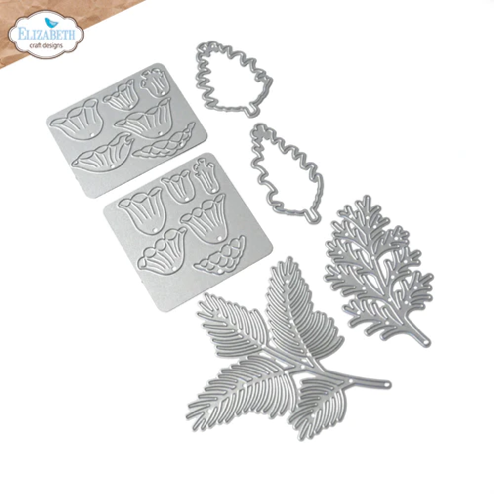 Elizabeth Craft Designs Pine Cones Dies (2089) (DISCONTINUED)