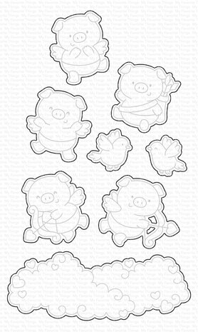 My Favorite Things Cupigs Stamp & Die Duo (DUO-006) (OUTLET)