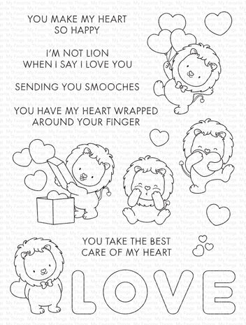 My Favorite Things Lovely Lions Clear Stamps (YUZU-028) (DISCONTINUED)