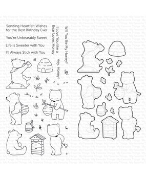 My Favorite Things Unbearably Sweet Stamp & Die Duo (DUO-009)