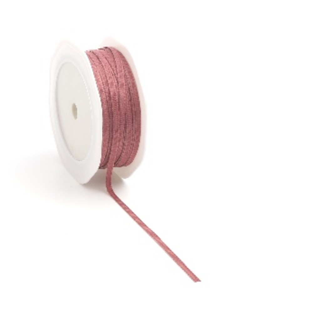 Textured Ribbon String Texture Ribbon 20m/3mm Dark Rose (2015.2003.27) - Craftlines B.V.