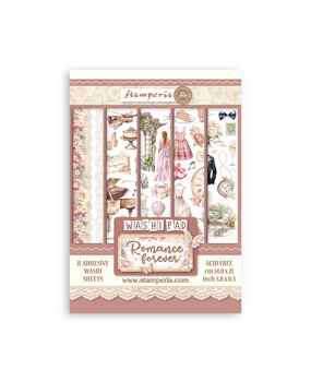 Stamperia Romance Forever A5 Washi Pad (8pcs) (SBW02)