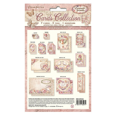 Stamperia Romance Forever Cards Collection (SBCARD24) (DISCONTINUED)
