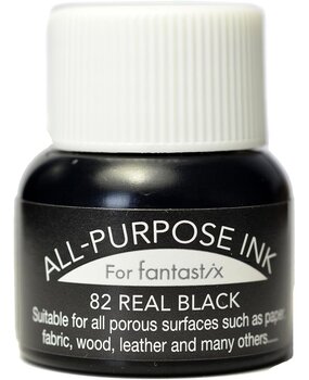 Tsukineko All-Purpose Ink Bottle Real Black 15ml (API-082)