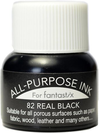 Tsukineko All-Purpose Ink Bottle Real Black 15ml (API-082)