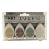 Tsukineko Brilliance Dew Drops Set Earth Tone (4pcs) (BD-100-003)