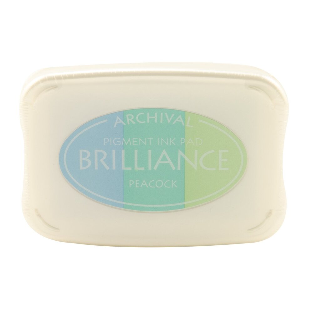 Tsukineko Brilliance Ink Pad 3-color Peacock (BR3-304) Tsukineko Brilliance Ink Pad 3-color Peacock (BR3-304)