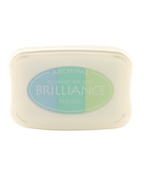 Tsukineko Brilliance Ink Pad 3-color Peacock (BR3-304)