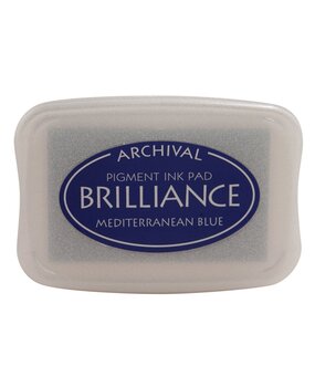 Tsukineko Brilliance Ink Pad Mediterranean Blue (BR1-18)