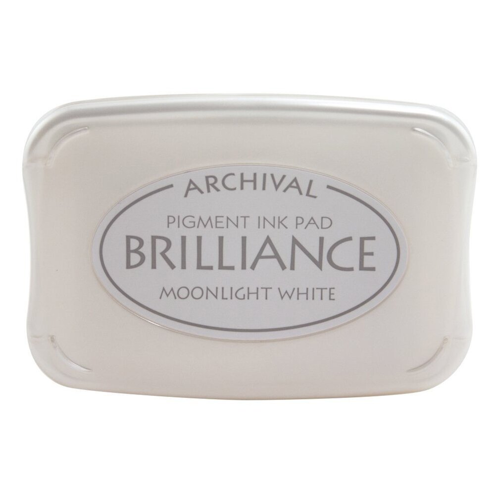 Tsukineko Brilliance Ink Pad Moonlight White (BR1-80) Tsukineko Brilliance Ink Pad Moonlight White (BR1-80)