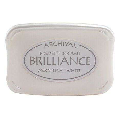 Tsukineko Brilliance Ink Pad Moonlight White (BR1-80) Tsukineko Brilliance Ink Pad Moonlight White (BR1-80)