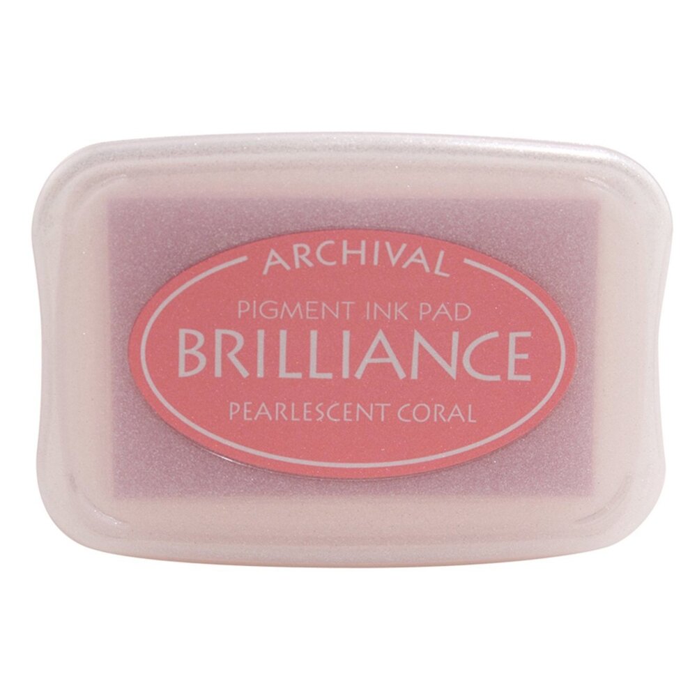 Tsukineko Brilliance Ink Pad Pearlescent Coral (BR1-32)