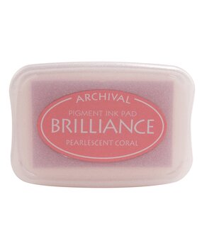 Tsukineko Brilliance Ink Pad Pearlescent Coral (BR1-32)