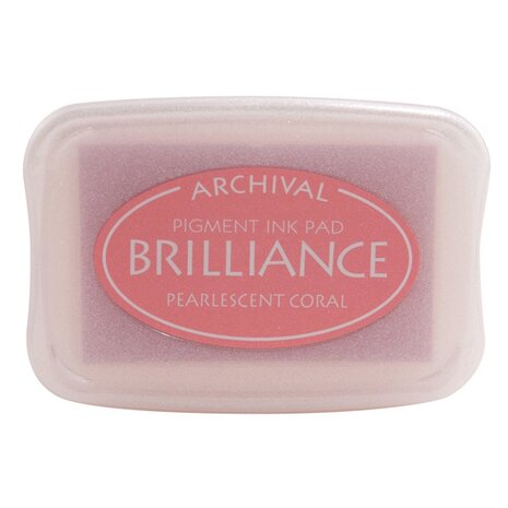 Tsukineko Brilliance Ink Pad Pearlescent Coral (BR1-32)