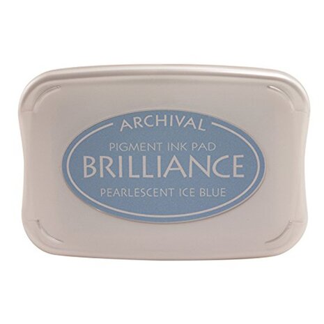 Tsukineko Brilliance Ink Pad Pearlescent Ice Blue (BR1-74)