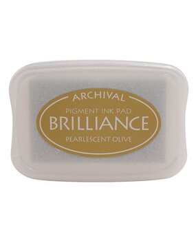 Tsukineko Brilliance Ink Pad Pearlescent Olive (BR1-53)