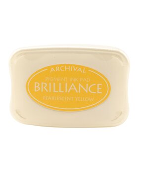 Tsukineko Brilliance Ink Pad Pearlescent Yellow (BR1-30)