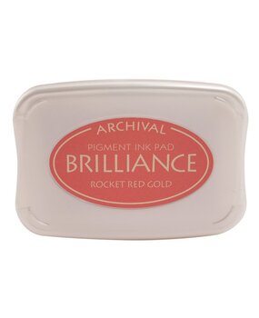 Tsukineko Brilliance Ink Pad Rocket Red Gold (BR1-96)