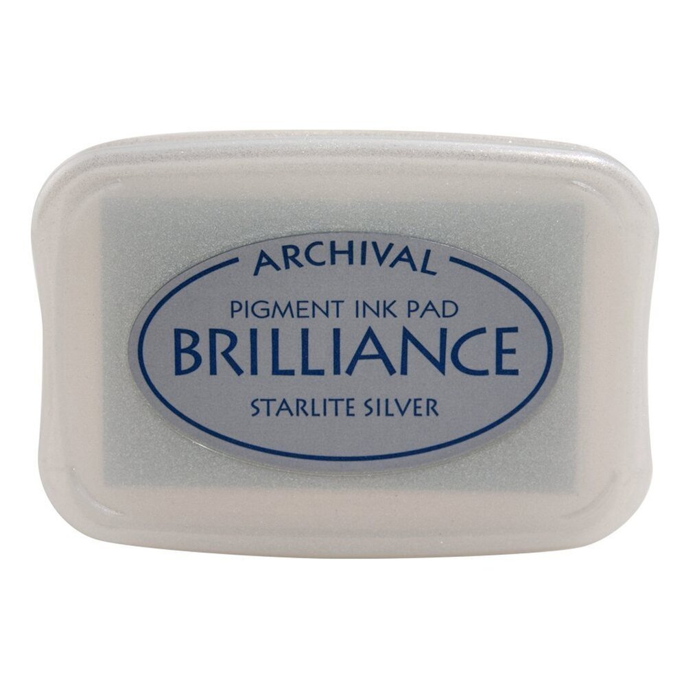 Tsukineko Brilliance Ink Pad Starlite Silver (BR1-93)