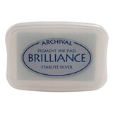 Tsukineko Brilliance Ink Pad Starlite Silver (BR1-93)