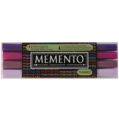 Tsukineko Memento Markers Juicy Purples (4pcs) (05PM100003)