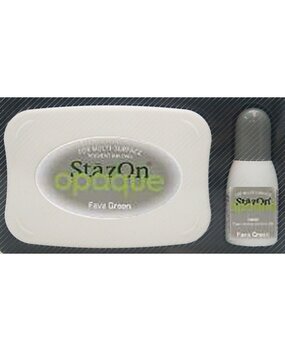 Tsukineko StazOn Opaque Ink Pads Fava Green (SZ-000-140)