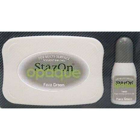 Tsukineko StazOn Opaque Ink Pads Fava Green (SZ-000-140) Tsukineko StazOn Opaque Ink Pads Fava Green (SZ-000-140)