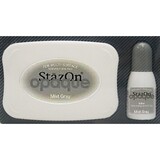 Tsukineko StazOn Opaque Ink Pads Mist Grey (SZ-000-181)