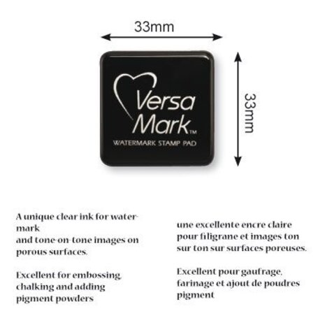 Tsukineko VersaMark Mini Stamp Pad Transparent (05VMSML001)