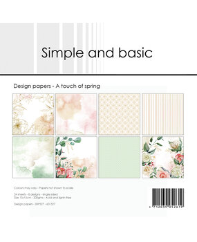 Simple and Basic A Touch of Spring 6x6 Inch Paper Pack (SBP527) (DISCONTINUED)